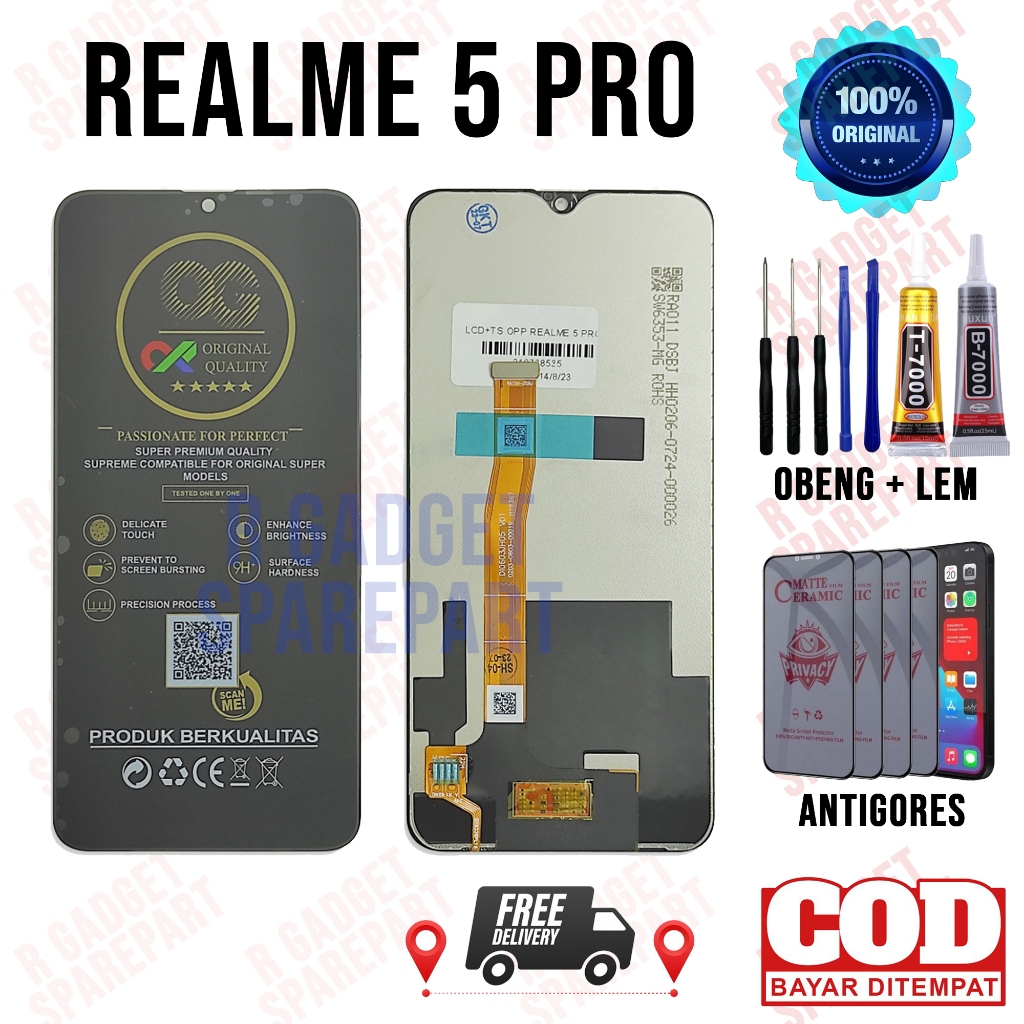 Lcd Realme 5 Pro Original OEM Quality Lcd Touchscreen Realme 5 Pro Fullset