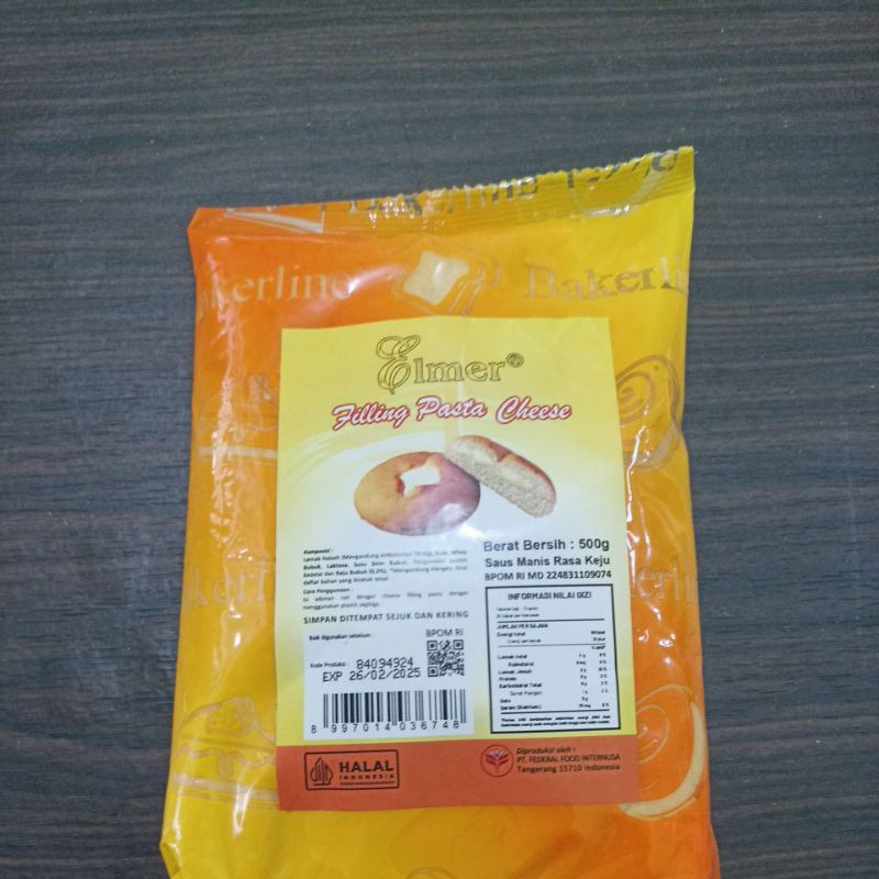 

elmer filling keju kemasan 500gr