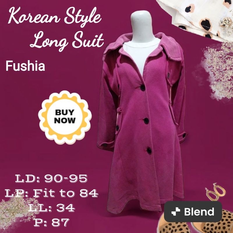 Outer/Jas Panjang Ala Jepang Korea Bahan Kaus