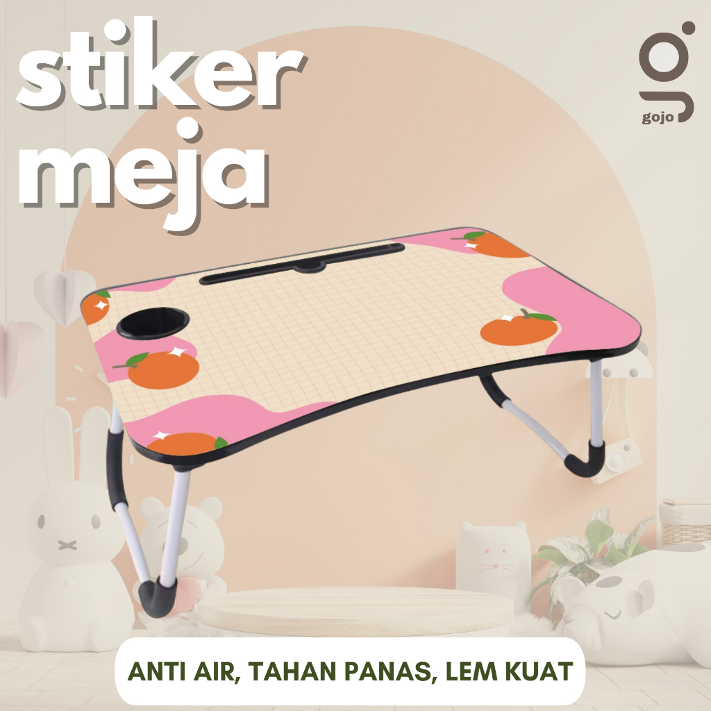 Gojo Stickers - [Hanya Stikernya Saja] [Tidak Dengan Mejanya] Stiker Meja Lipat Motif Aesthetic Meja