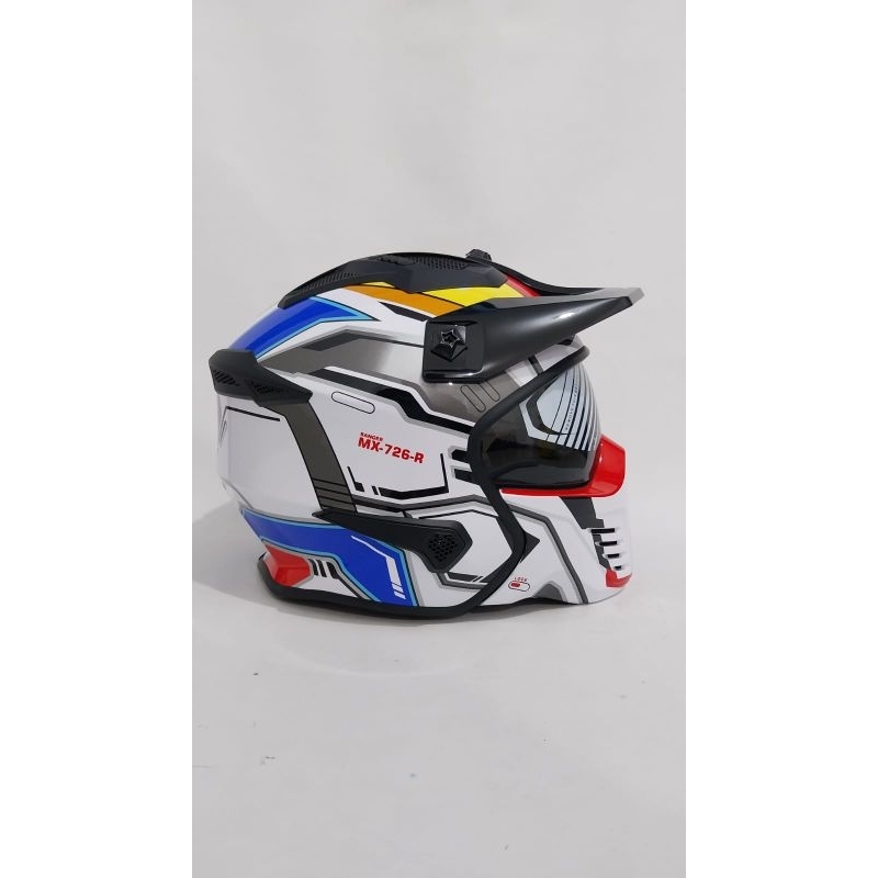 RK Helm JPX Fullface JPX MX 726 R MOTIF