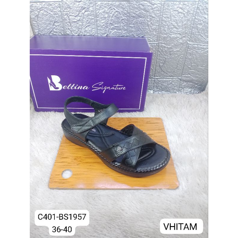 sandal wedges wanita BETTINA 1957