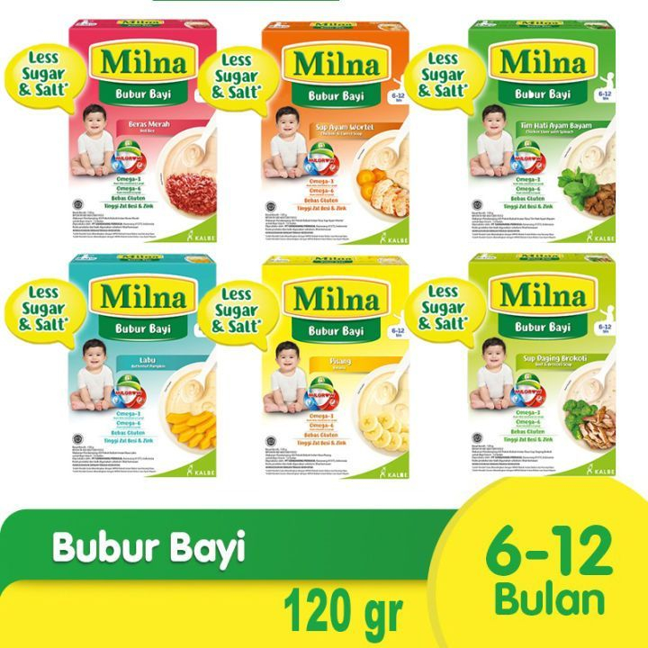 MILNA BUBUR BAYI 6-12 BULAN & 8-12 BULAN