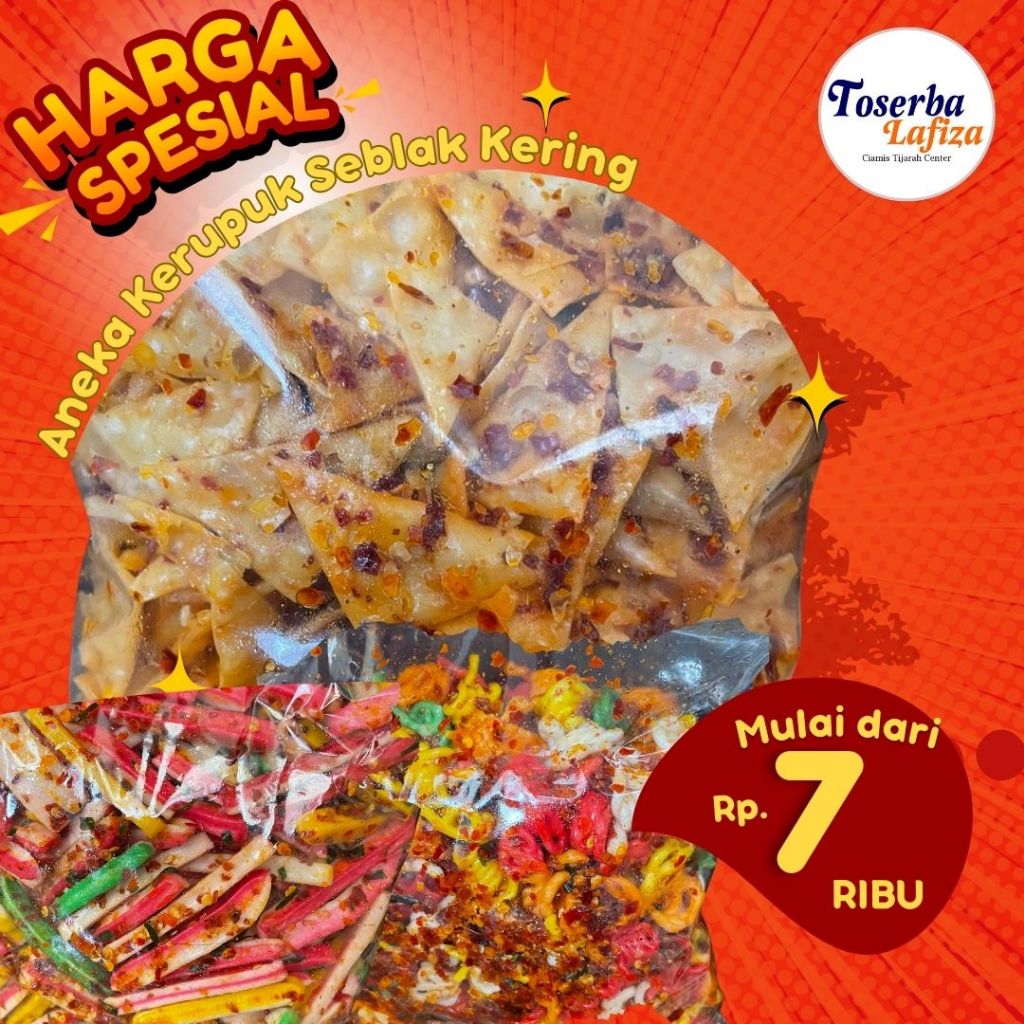 

Aneka Kerupuk Seblak Renyah - Seblak Rasa Pedas Chili Oil