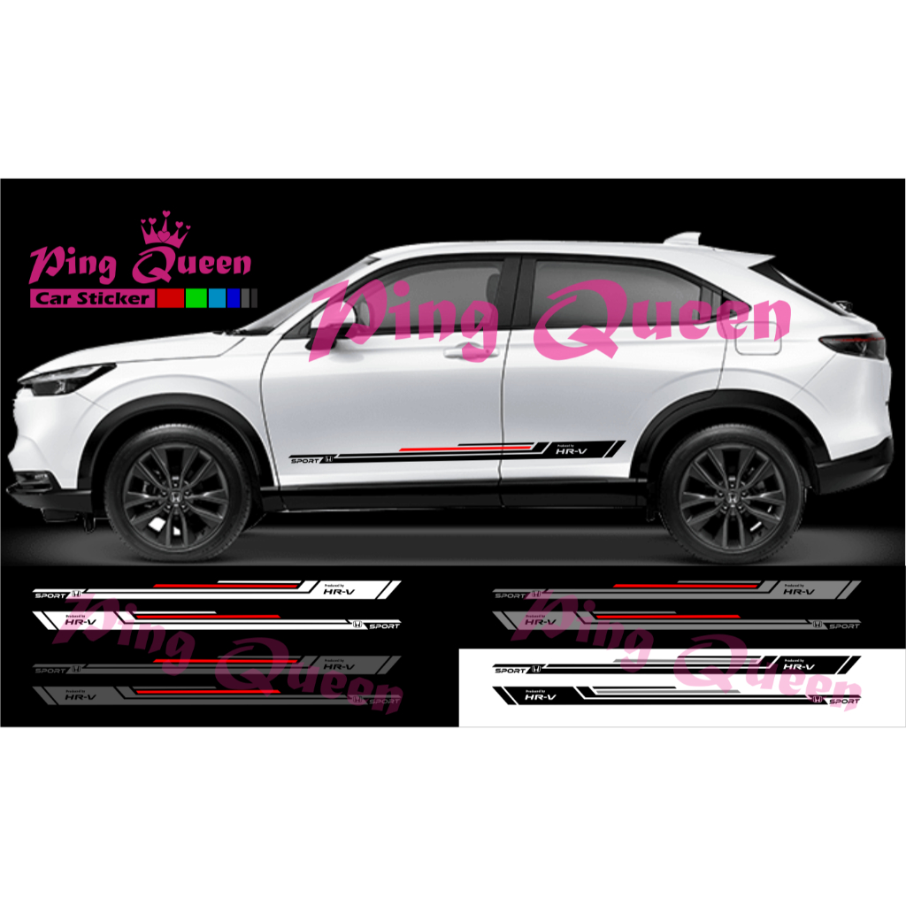 STICKER LIST BODY SAMPING HRV MOTIF TERBARU CUTTING STIKER MOBIL HONDA HRV