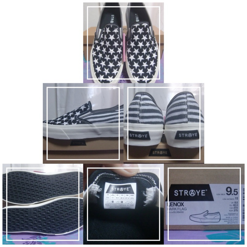 Sepatu Straye lenox dark flag not vans independent DC globe emerica