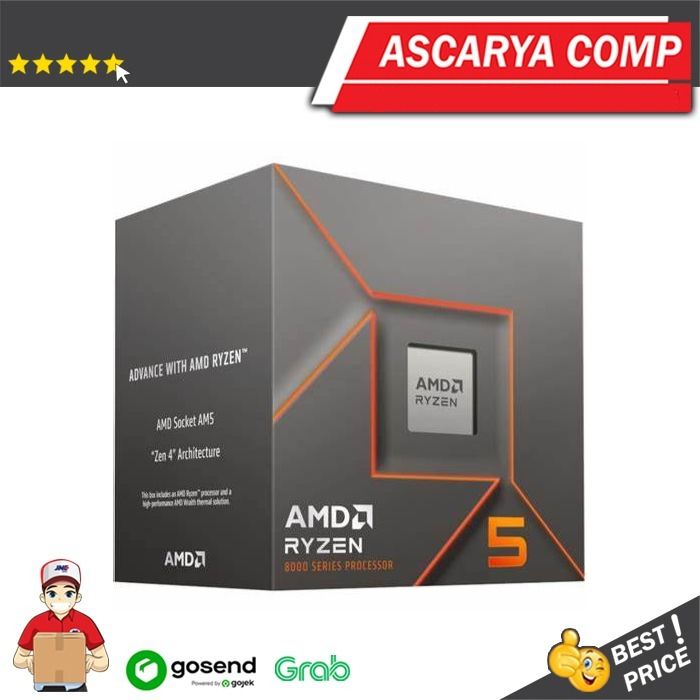 Processor AMD Ryzen 5 8400F 4.2Ghz Up To 4.7Ghz Cache 16MB 65W AM5 - Box JunDW