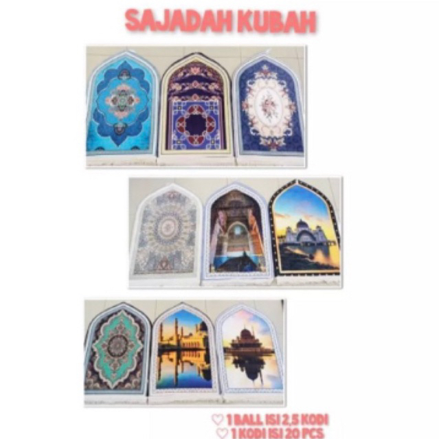 sajadah kubah / sajadah kubah motif