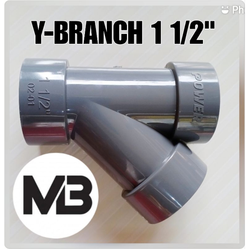 Sanbungan Pipa Pralon Y-Branch D 1 1/2" Inch l Sambungan Cabang 3 Tipe Y