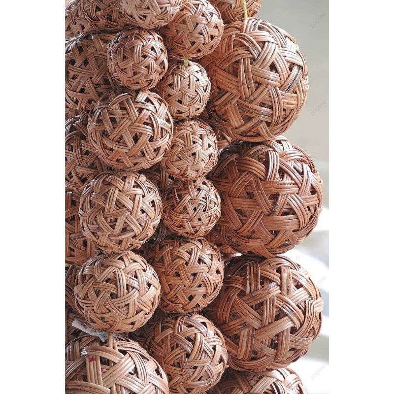 bola takraw rotan asli bahan premium