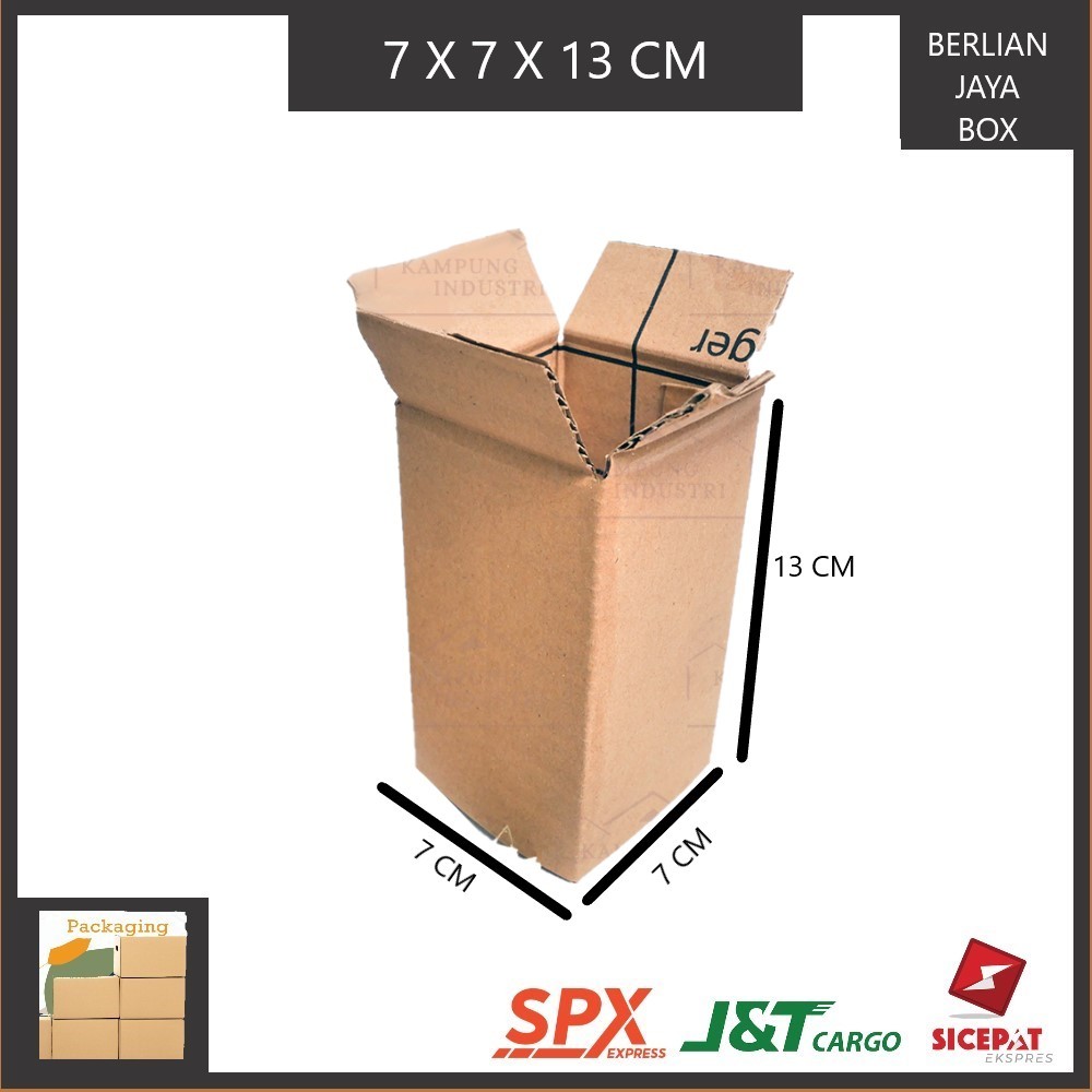 

KARDUS PACKING SINGGLE WALL TEBAL 7x7x13