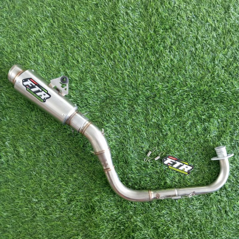 KNALPOT FTR SHORT PROLINE P20 FREE STIKER beat fi beat carbu beat esp vario leher samlong road race 