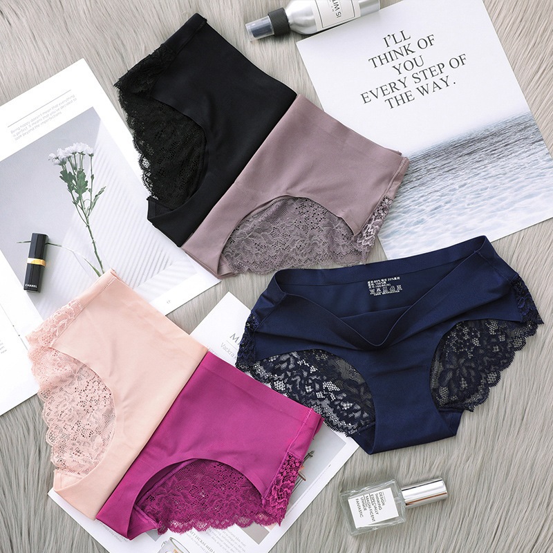 recommended vos-cd043 celana dalam wanita motif jaring seamless sexy celana dalam model kekinian