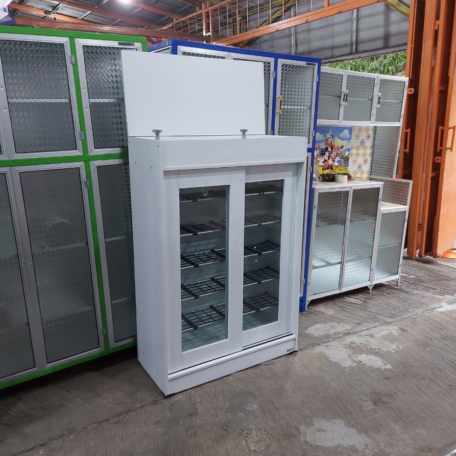 Rak sepatu huga 425 full white