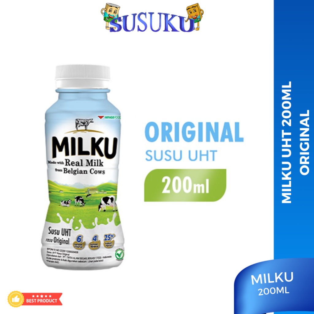 

Milku Susu ORIGINAL 200 ml SUSU UHT ORIGINAL