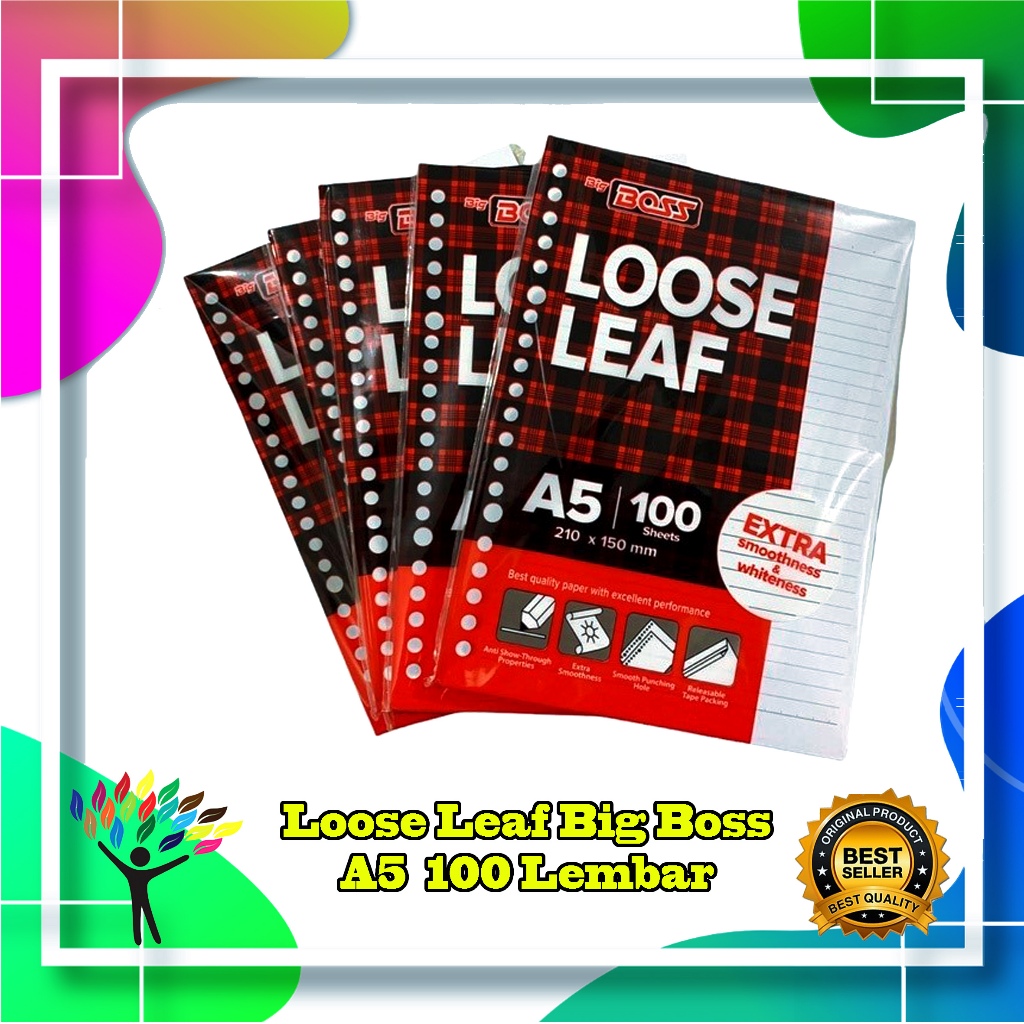 

Loose Leaf A5 100 Lembar Big Boss ORIGINAL
