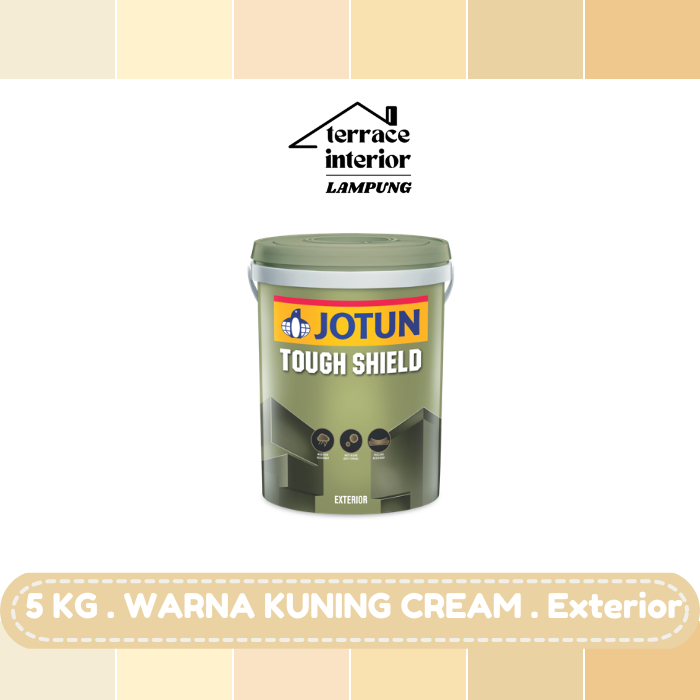 Cat Tembok Tough Shield Jotun warna Kuning Cream 5 kg