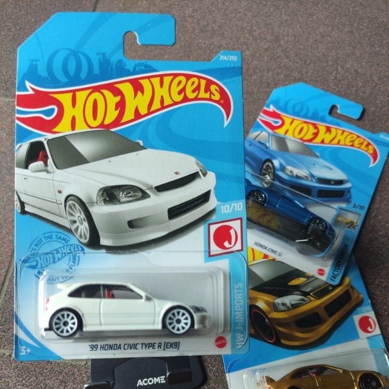 HOT WHEELS HONDA CIVIC TYPE R (EK9) / PUTIH