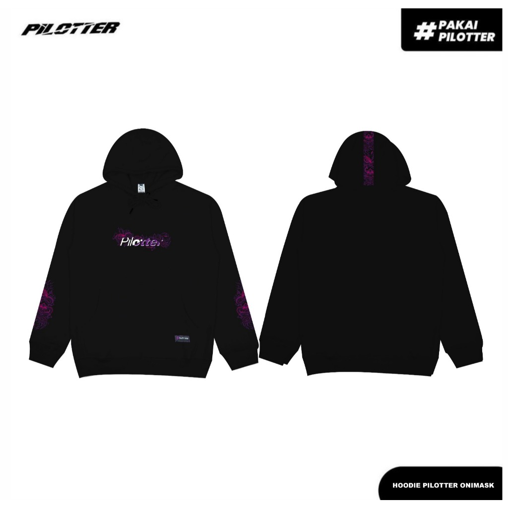 HOODIE PILOTTER ONIEMASK ORIGINAL HOODIE UNISEX FREE STIKER