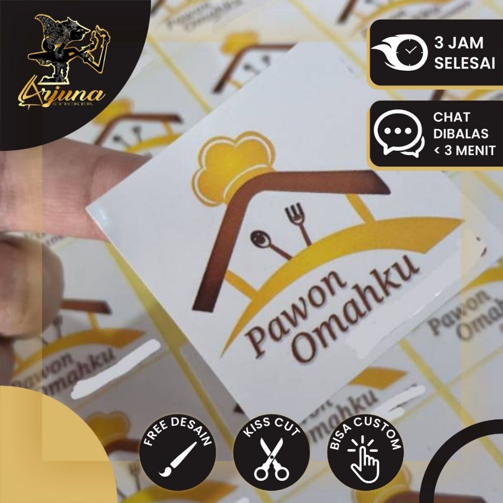 

SKC 2-7 Cetak Stiker Label Olshop Custom Sticker Logo Kotak