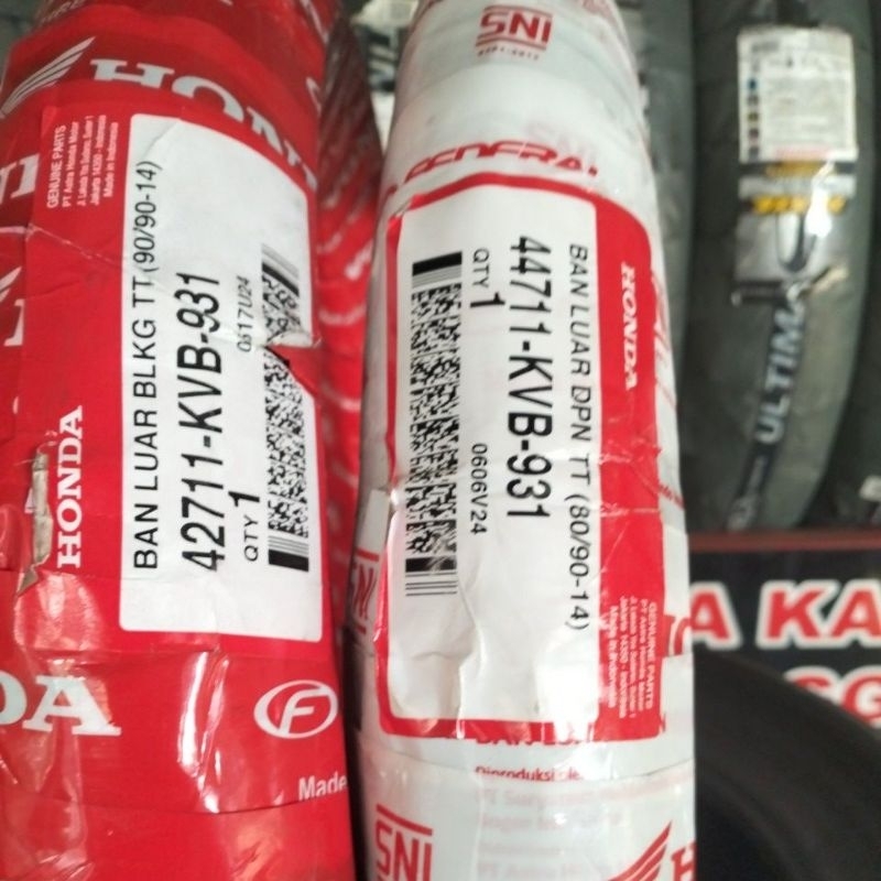 TERLARIS,,BAN LUAR FEDERAL TUBE TYPE ORIGINAL,,SATU SET 80/90-14,90/90-14,