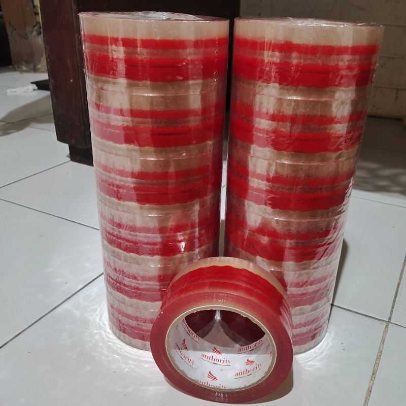 

Lakban packing printing 48mm 90yard satu slop isi 6