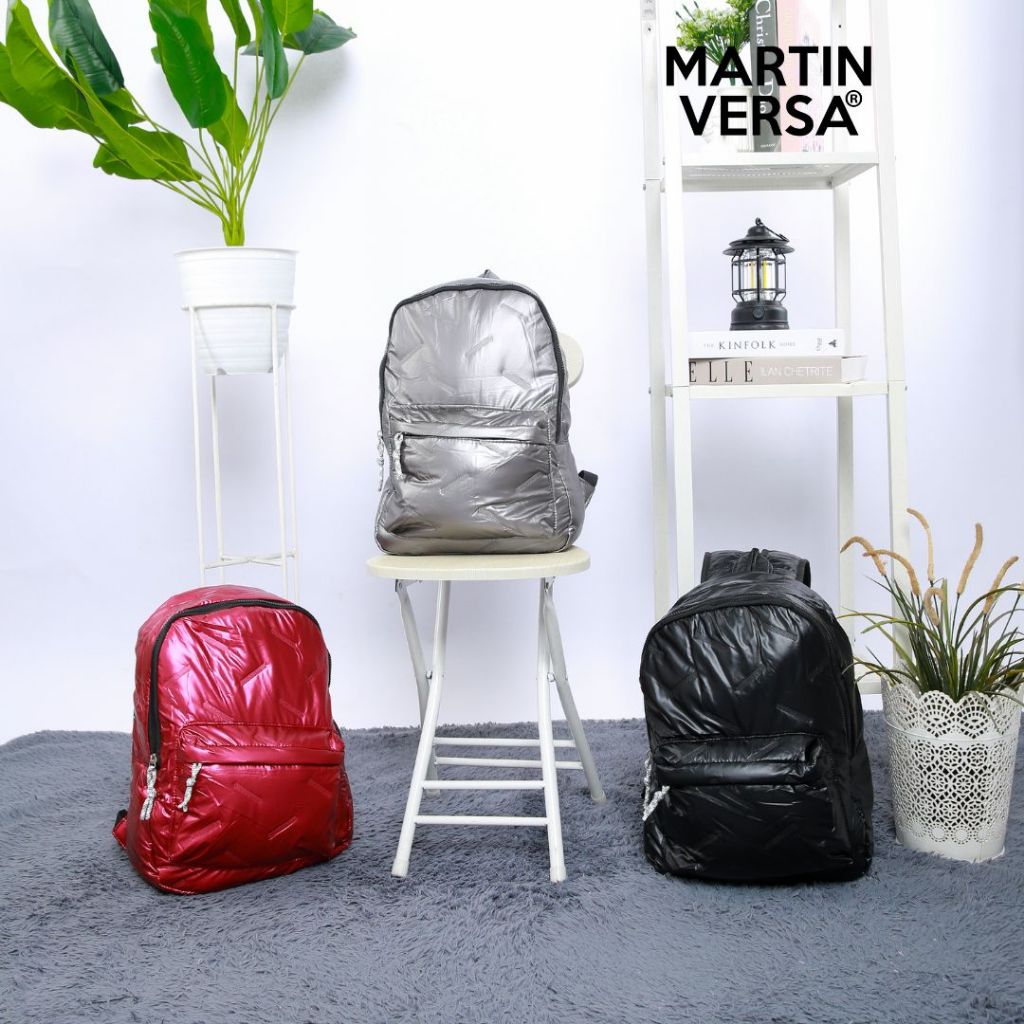 MARTIN VERSA Tas Ransel Laptop Pria Wanita sekolah Motif Stick
