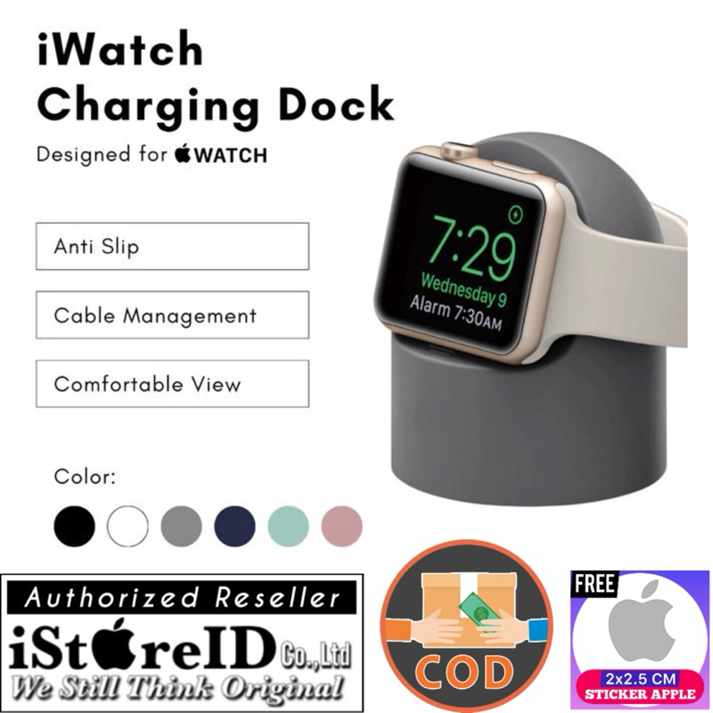 [COD] (Free: Sticker) Dudukan Apple Watch 1 2 3 4 5 6 7 8 9 SE Ultra Dock Holder Stand Charging Stat