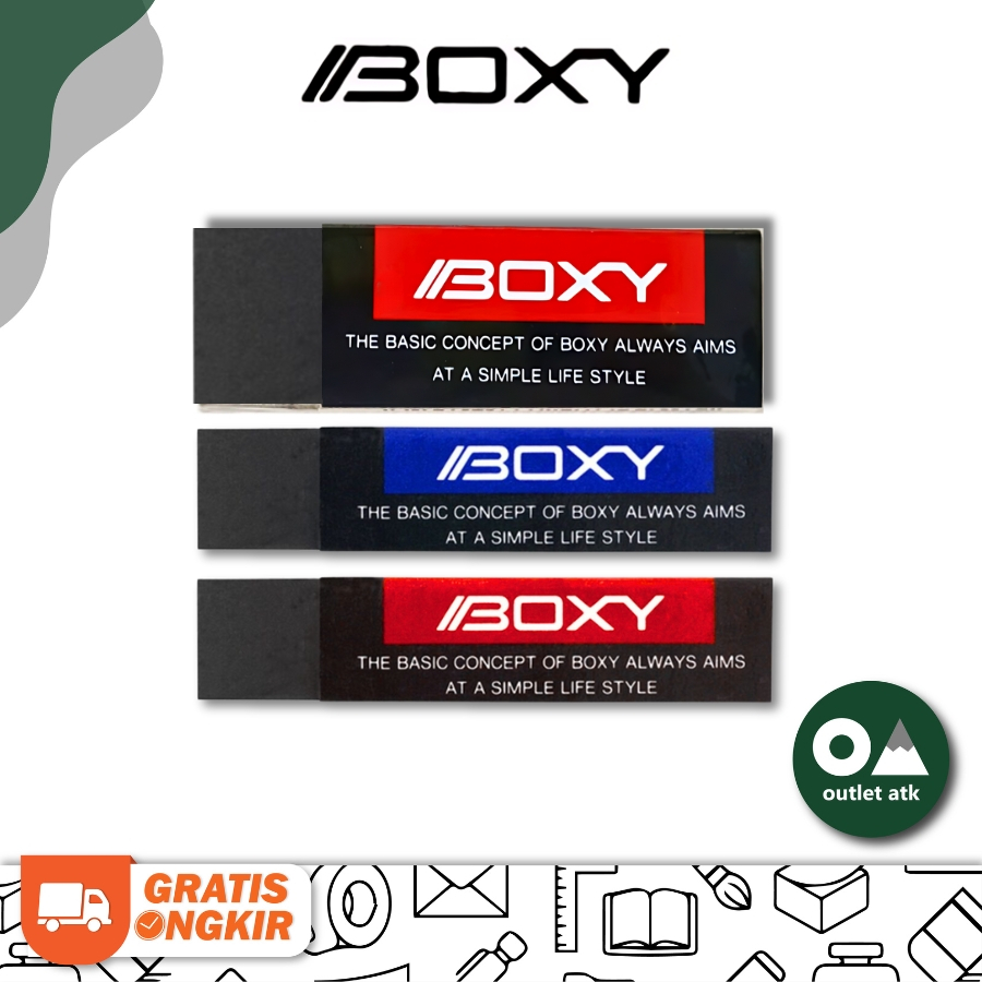 

Boxy Eraser Black - Penghapus Hitam Super Bersih Asli Original
