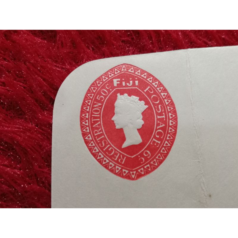 

Cover Surat registration Letter Fiji 6 Cent UN USED