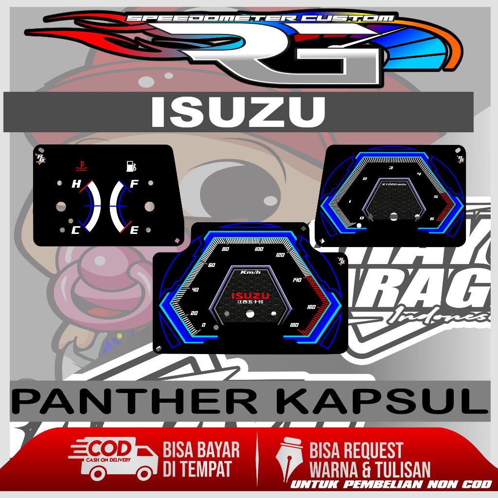 PAPAN SPEEDOMETER CUSTOM ISUZU PANTHER KAPSUL