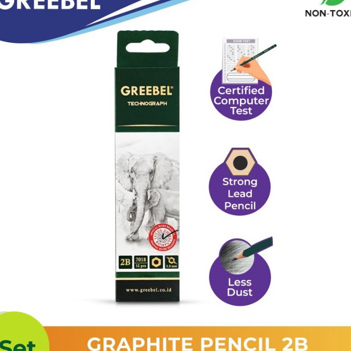 

MALL Pensil 2B Greebel 1pak12 pcs