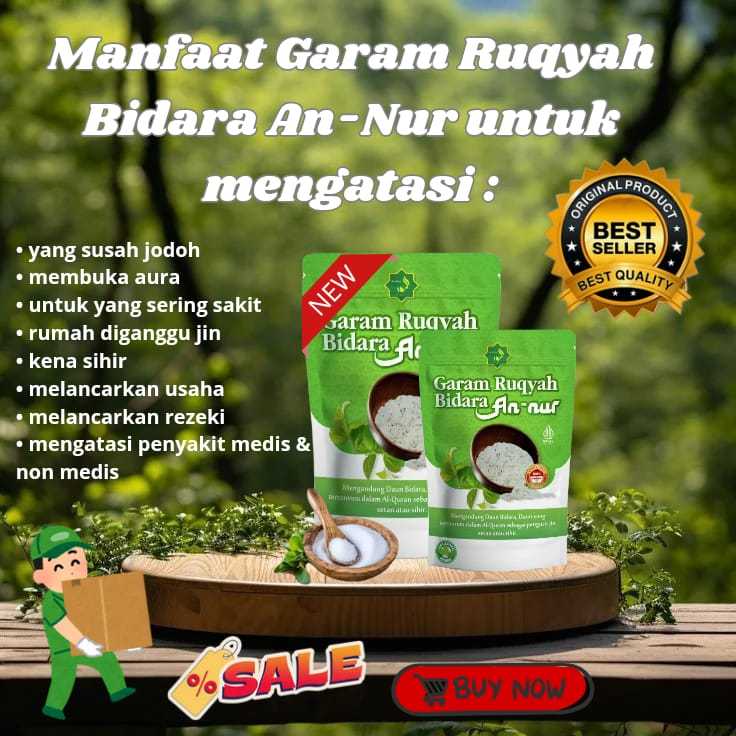 

Garam Ruqiayah An Nur Pembuka Aura Positif Pada Wajah & Pembuka Rejeki 100gr