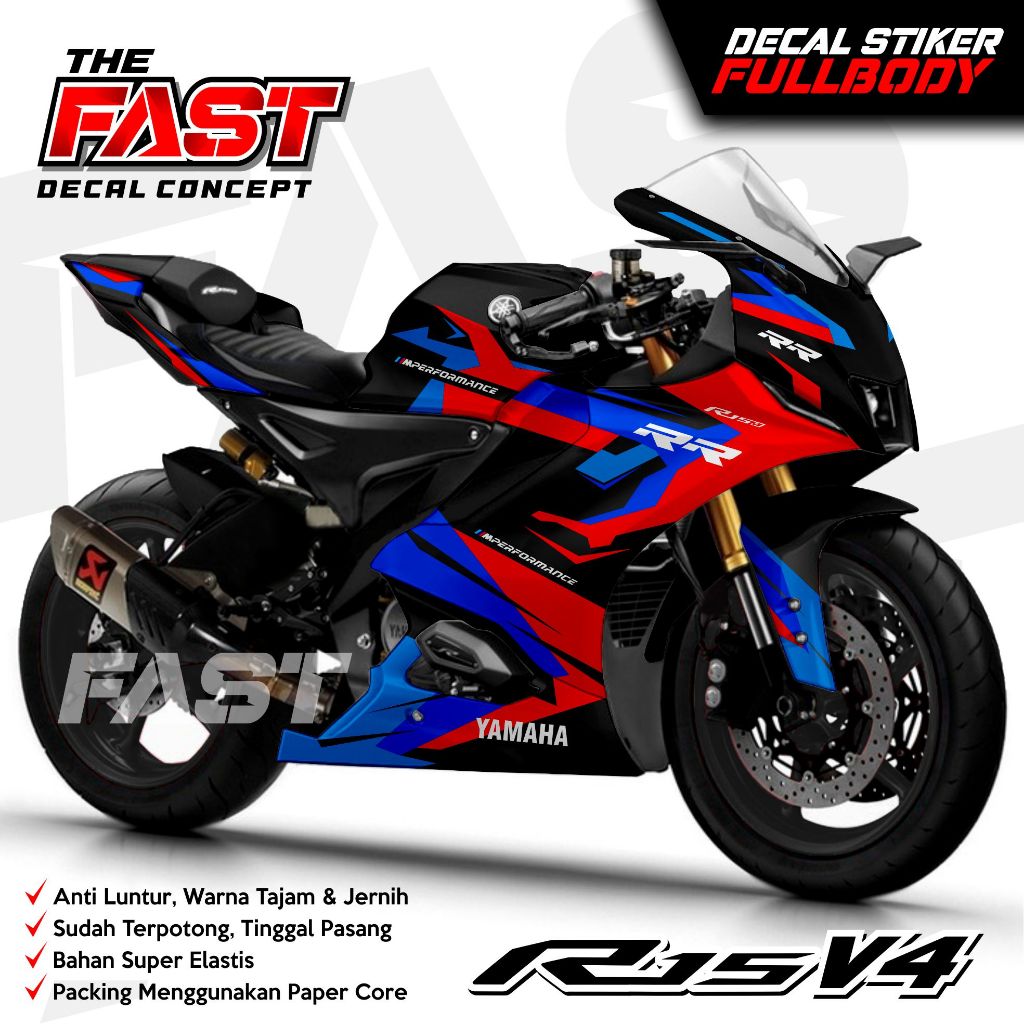 Decal R15 V4 Sticker Striping Fullbody Racing TERBARU Decal Yamaha R15 V4, Sticker Decal R15 V4, Sti