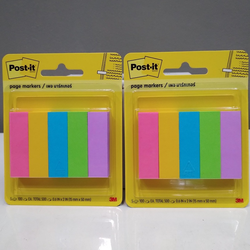 

MALL 3M Post It 675ASST Page Marker 15mm x 5mm BL THEN