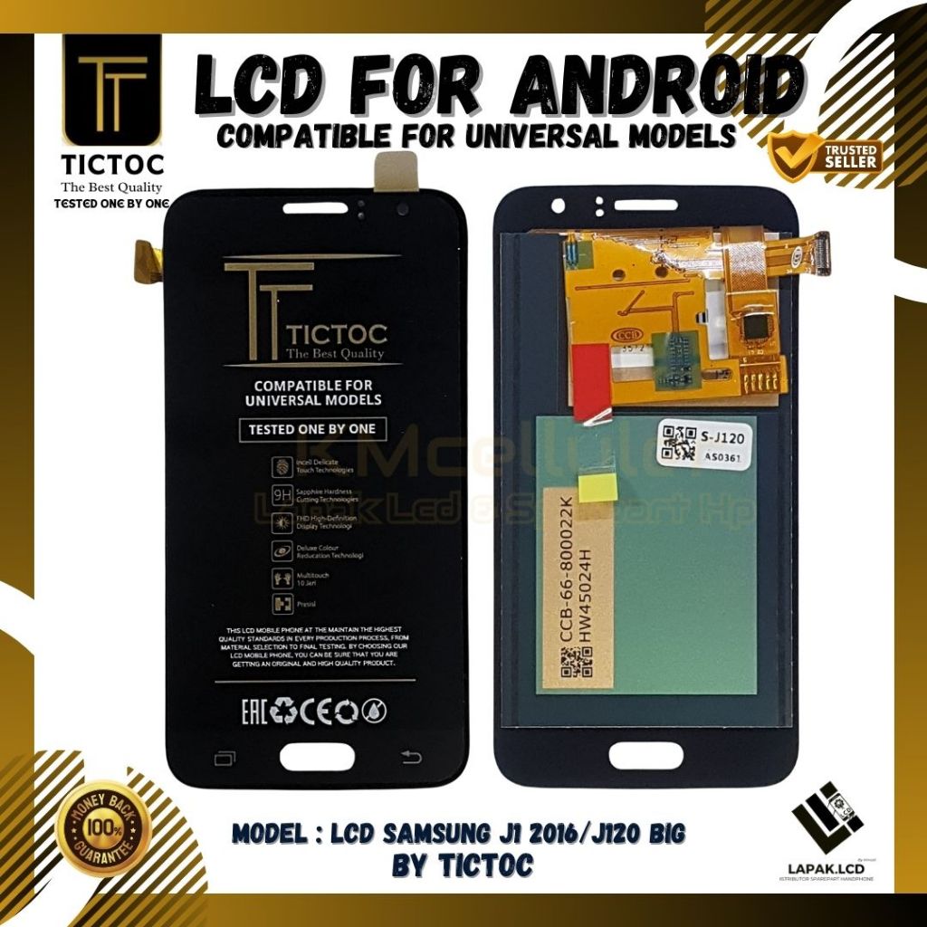 LCD Touchscreen SAMSUNG J1 2016/J120 BIG Ori TICTOC
