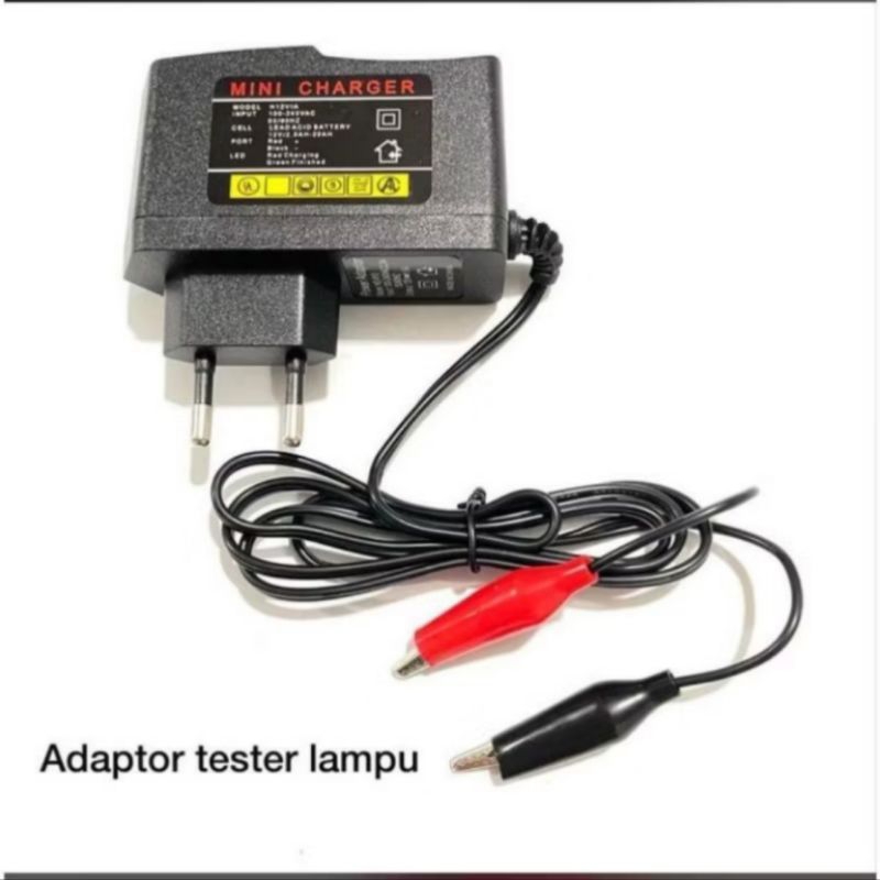 ALAT TESTER LAMPU DC 12 VOLT LANGSUNG COLOK LISTRIK
