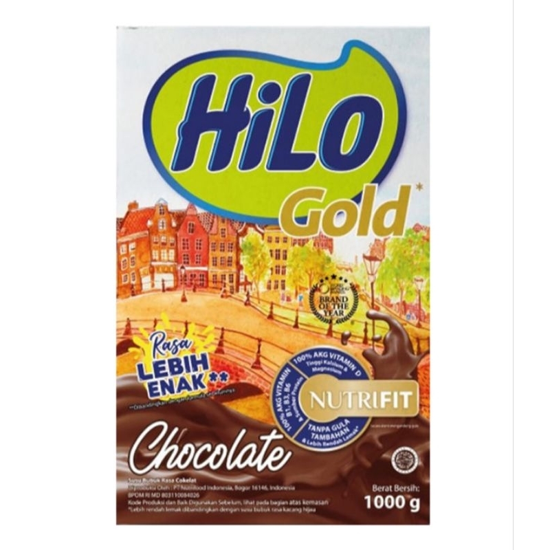 

hilo gold susu bubuk tinggi kalsium cokelat 1 kg