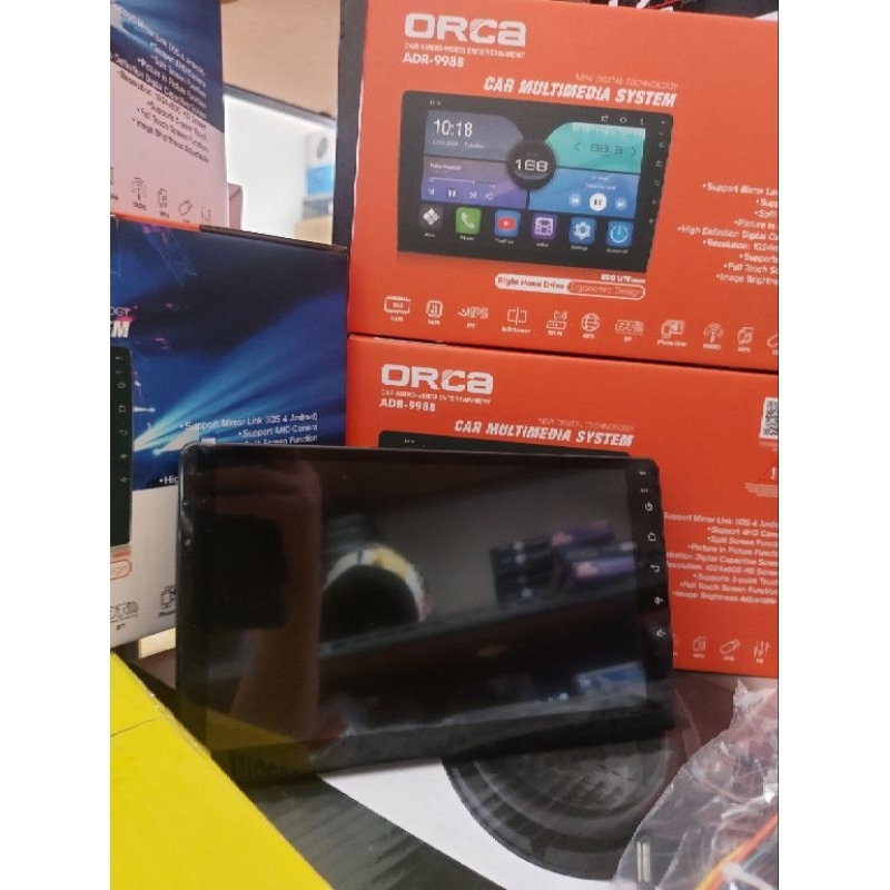 Head Unit TV Android 9inch ORCA ECO LITE Ram 2+32GB ADR-9988 Auto Carplay (Mobil) Universal