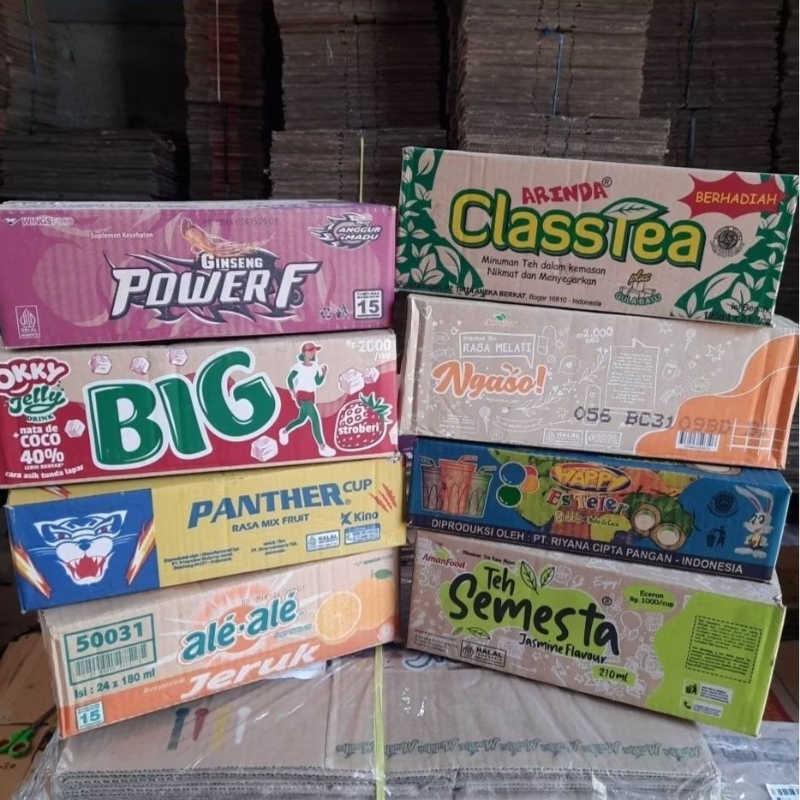 

Kardus Bekas Minuman gelas Satuan kardus Minuman