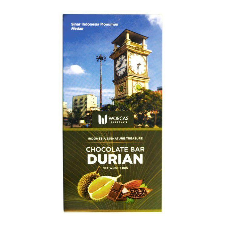 

Worcas Chocolate Bar Dark Chocolate Durian Cokelat Coklat Netto 90 gram