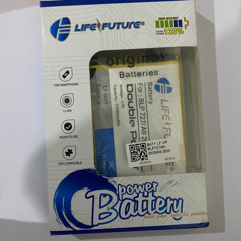BATRE BATERAI LF OPPO A5 2020 / A9 2020 / BLP727 DOUBLE POWER