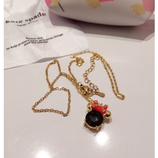 Kalung Kate spade x disney S925 anti karat Original