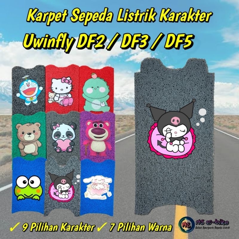 Karpet Sepeda Listrik Karakter Uwinfly DF2 / DF3 / DF5