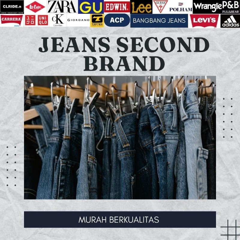 CELANA JEANS PRIA SECOND BRAND IMPORT