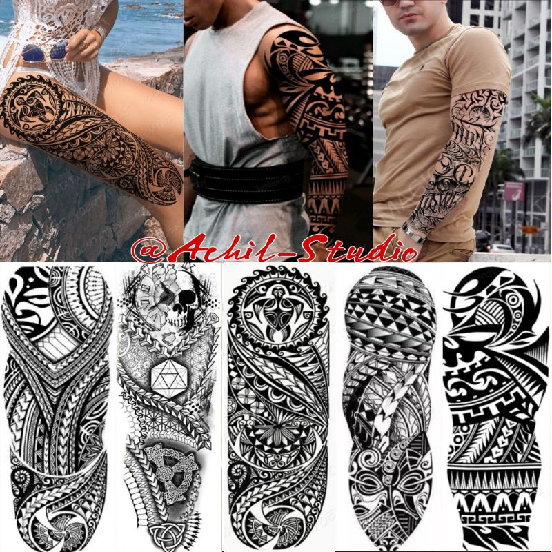 Tatto Temporary/Tatto Sementara Gambar 3D Tribal