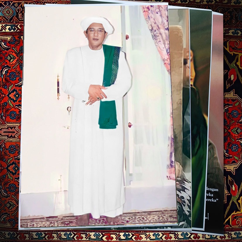 poster UKURAN BESAR ATAU JUMBO  ABAH GURU SEKUMPUL GURU IJAI KH MUHAMMAD ZAINI BIN ABDUL GHANI 2 BAH