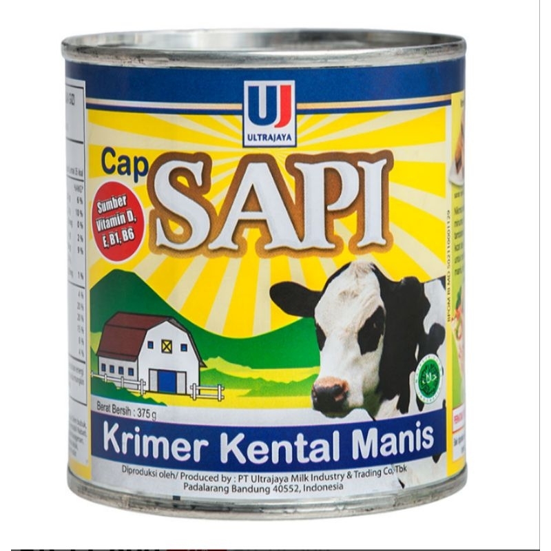 

ULTRA Cap Sapi Krimer Kental Manis Kaleng 375 gram