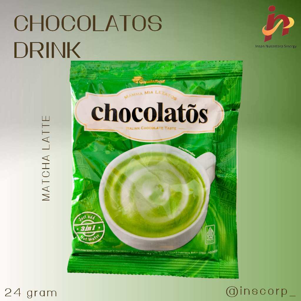 

Chocolatos Drink Matcha 24g/Rtg/10 Pcs