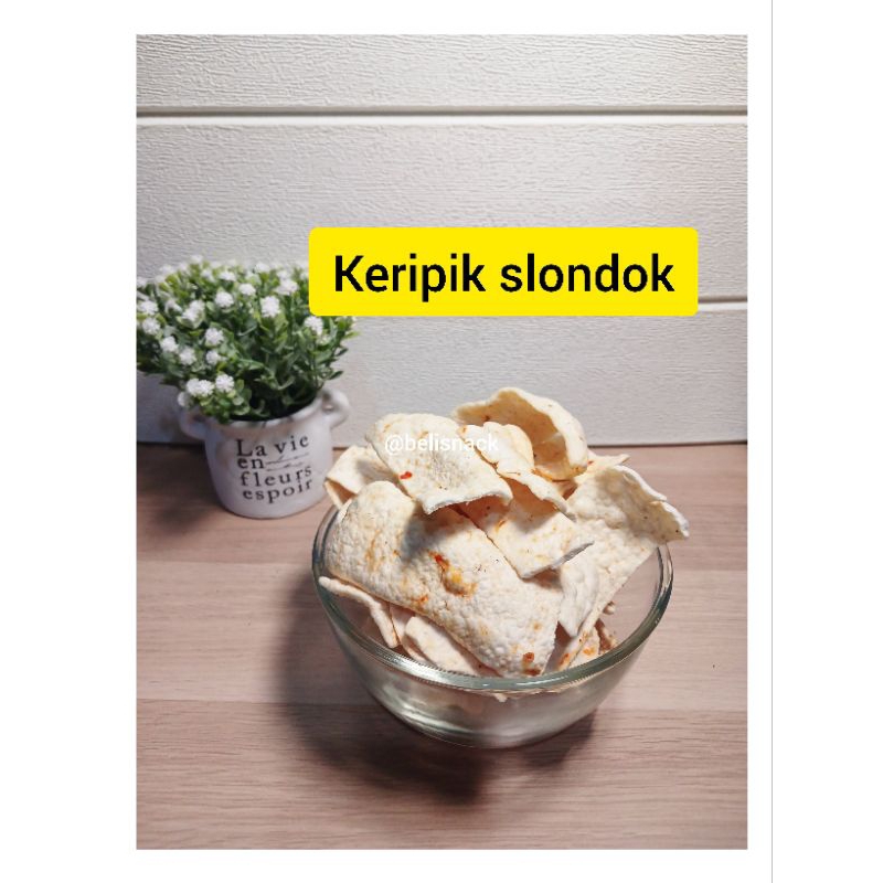 

Keripik/Kripik Slondok Renyah Gurih 250gr